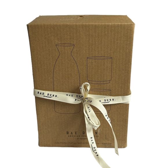 New in Box Rae Dunn Sake Gift Set "Sake" & "Sip" Set - Picture 7 of 7